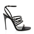 Saint Laurent Satin Crepe Crystal Jerry Sandals - Size 6.5 / 36.5