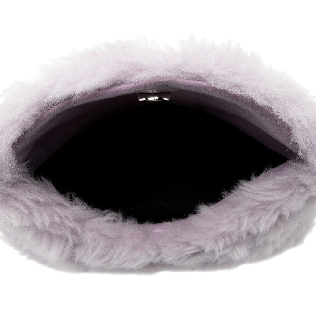 Saint Laurent Shearling Puffer LouLou Clutch