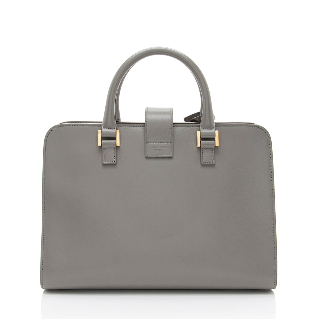 Saint Laurent Smooth Calfskin Baby Monogram Cabas Tote