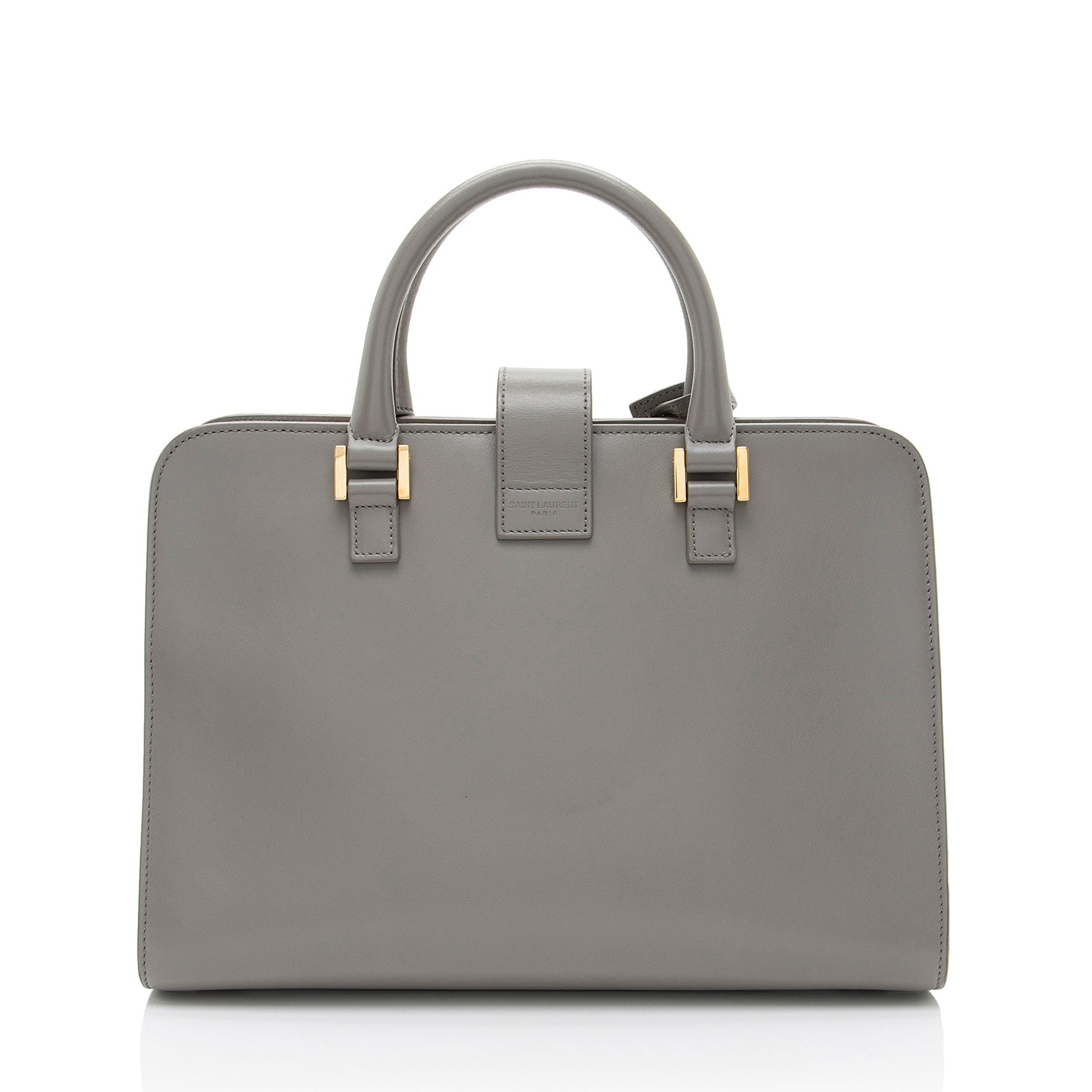 Saint Laurent Smooth Calfskin Baby Monogram Cabas Tote