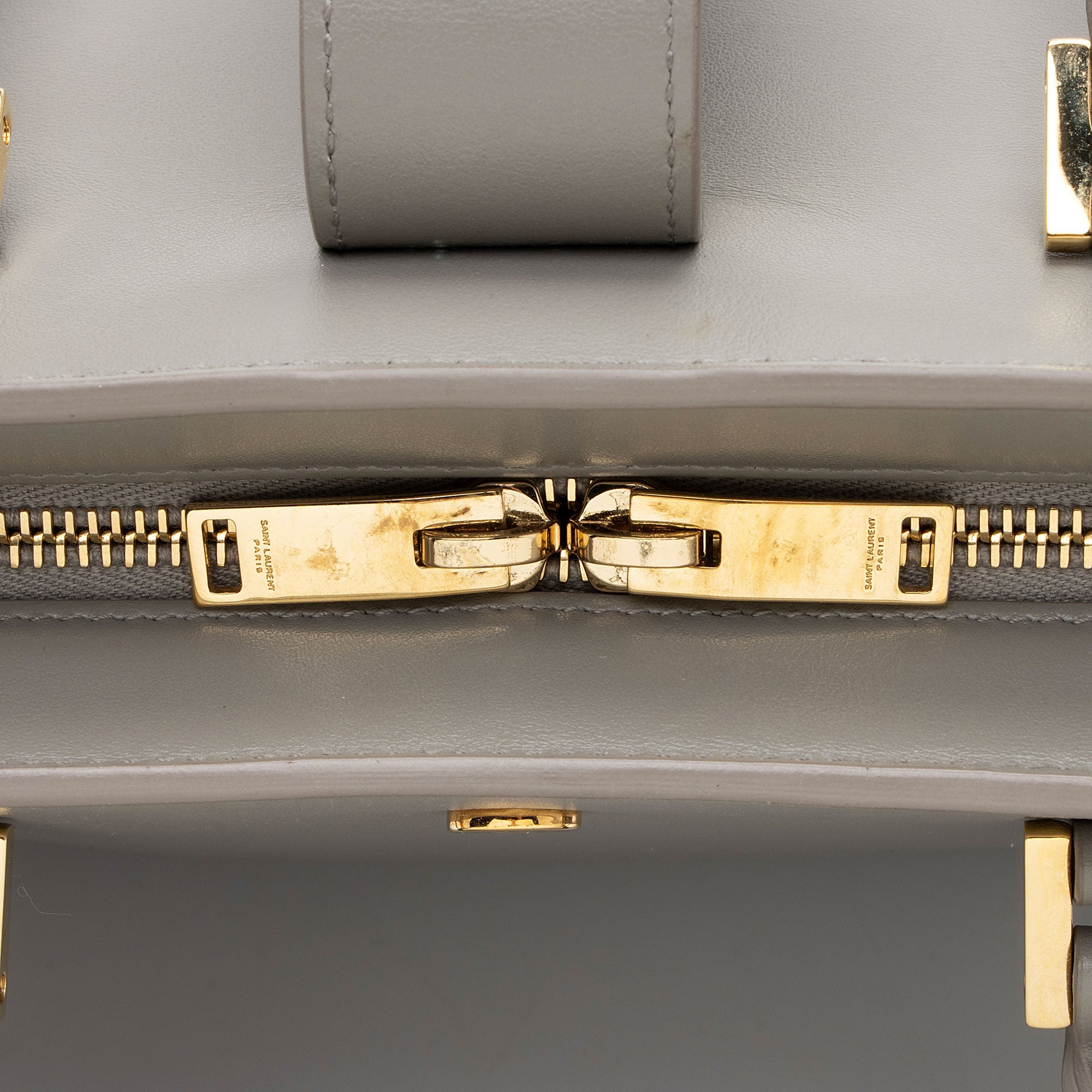 Saint Laurent Smooth Calfskin Baby Monogram Cabas Tote