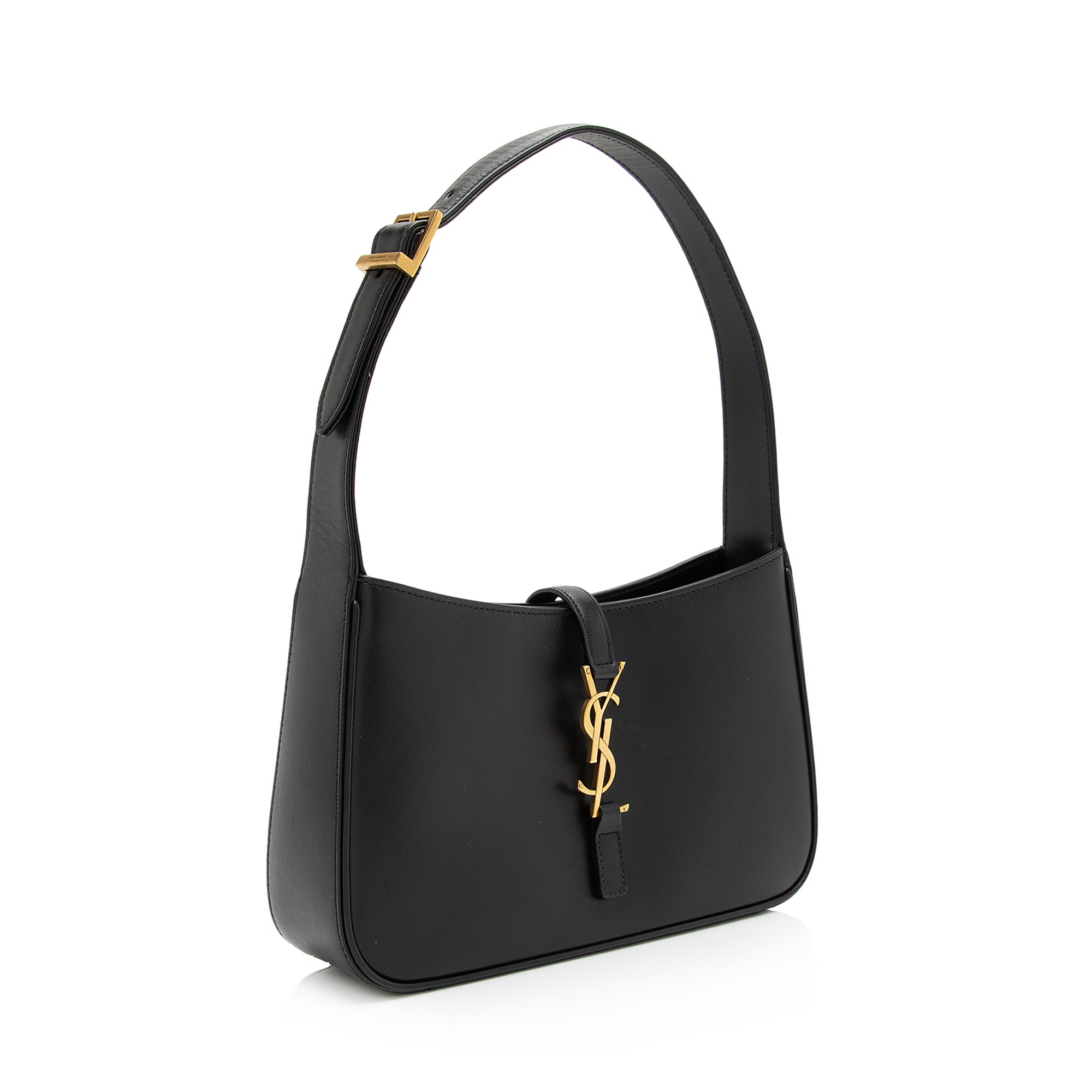 Saint Laurent Smooth Calfskin Le 5 A 7 Hobo (SHF-23023)