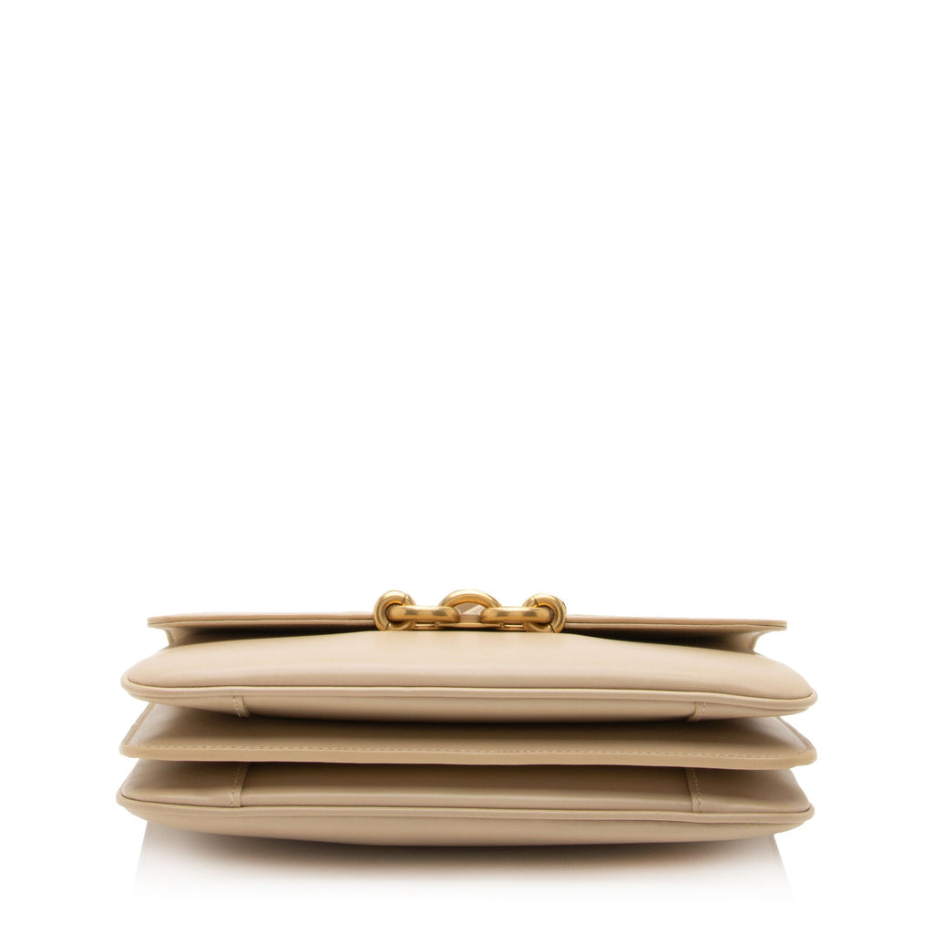 Saint Laurent Smooth Calfskin Le Maillon Shoulder Bag (SHF-tgPMeo)