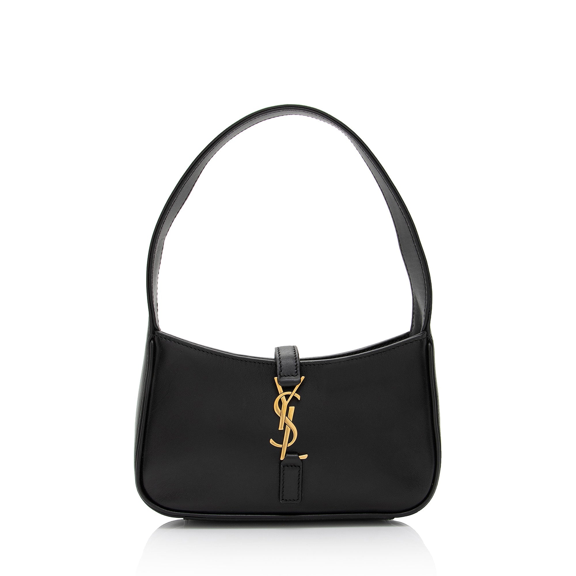 Saint Laurent Smooth Calfskin Monogram Le 5 A 7 Mini Hobo (SHF-zn70qi)