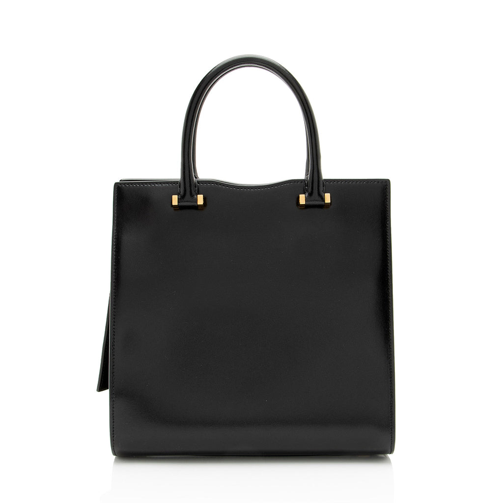 Saint Laurent Smooth Calfskin Monogram Uptown Small Satchel