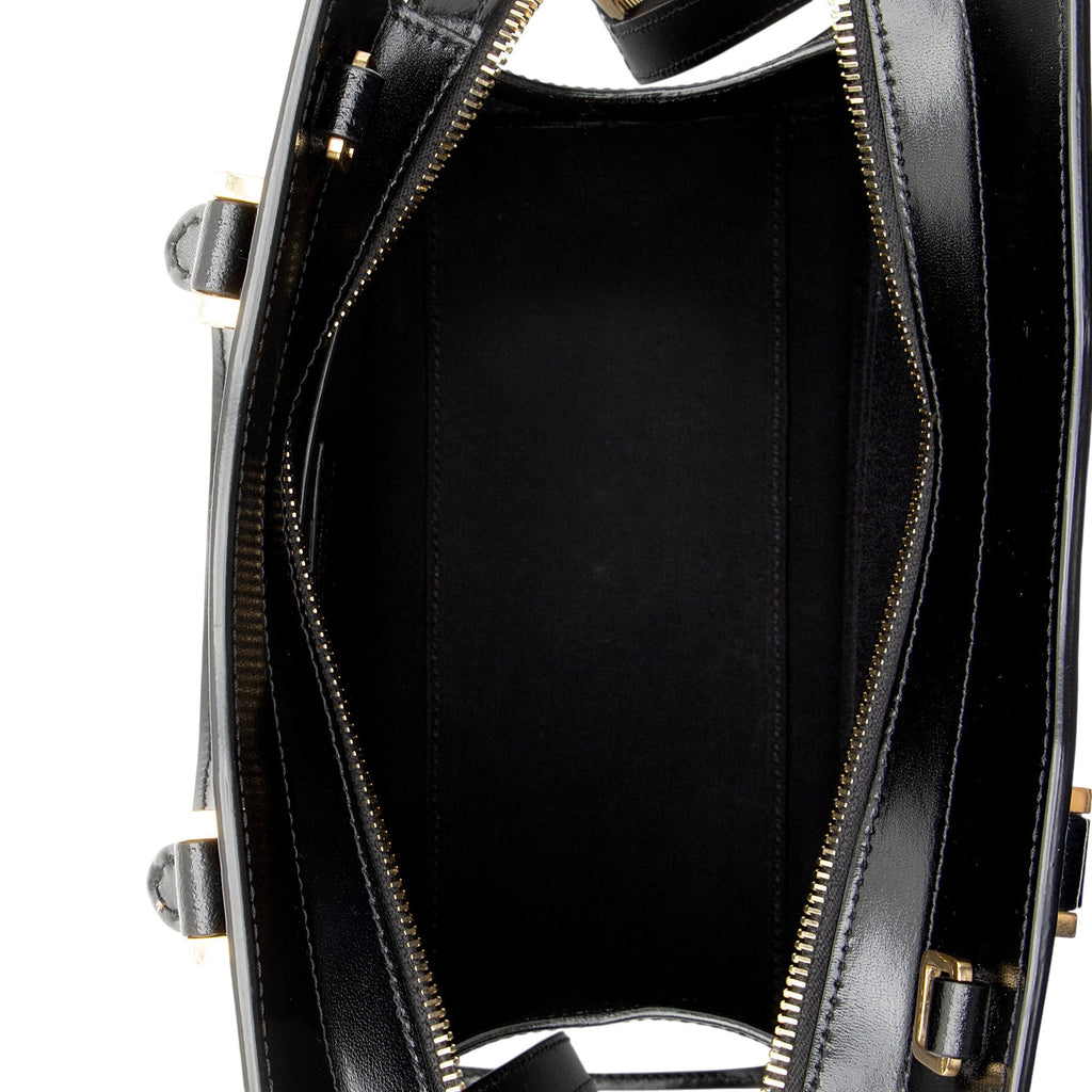 Saint Laurent Smooth Calfskin Monogram Uptown Small Satchel