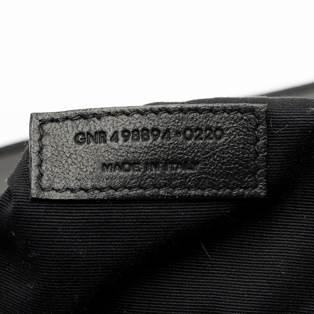 Saint Laurent Suede Monogram Niki Medium Shoulder Bag