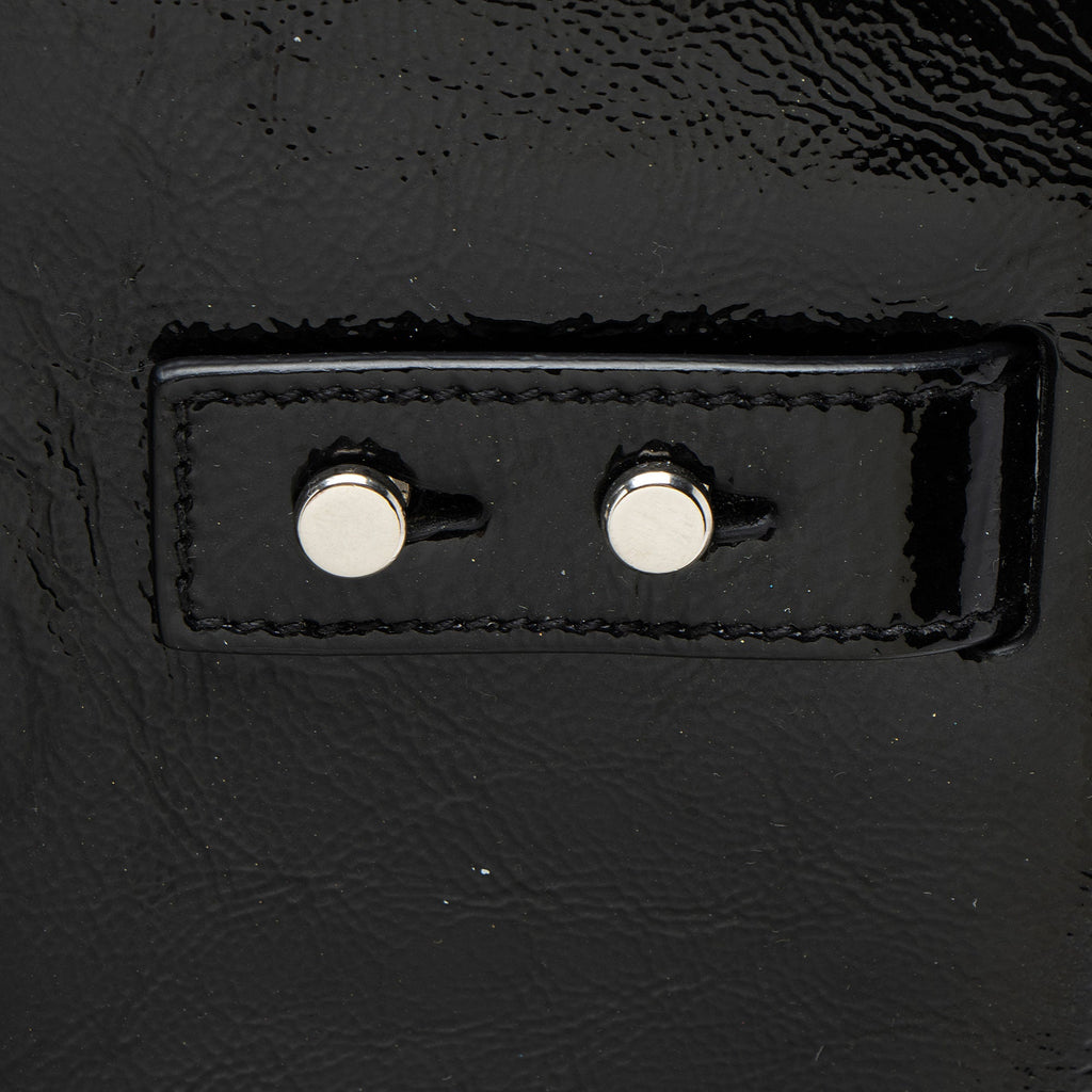 Saint Laurent Textured Patent Leather Sac De Jour Medium Tote