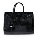 Saint Laurent Textured Patent Leather Sac De Jour Medium Tote