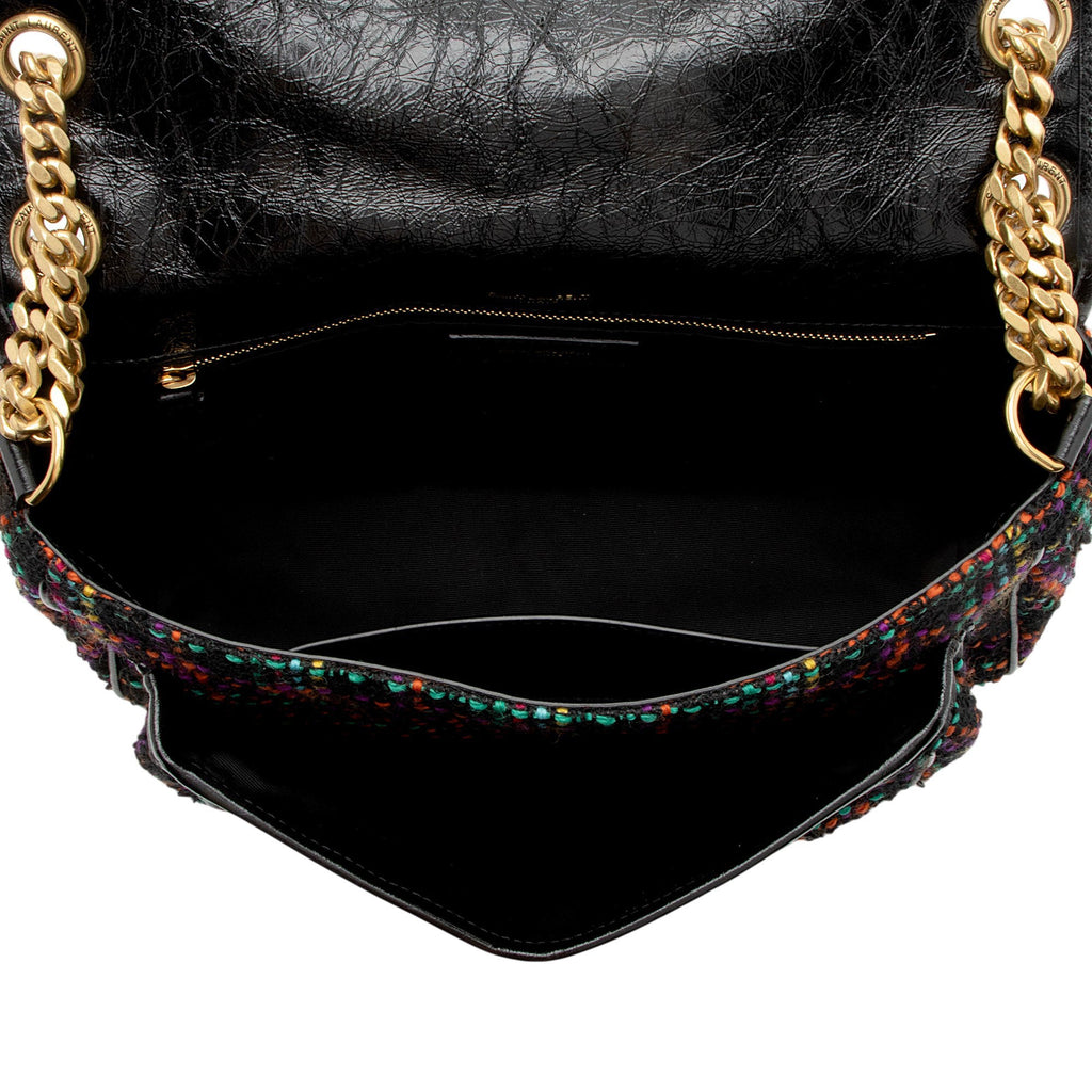 Saint Laurent Tweed Niki Medium Shoulder Bag