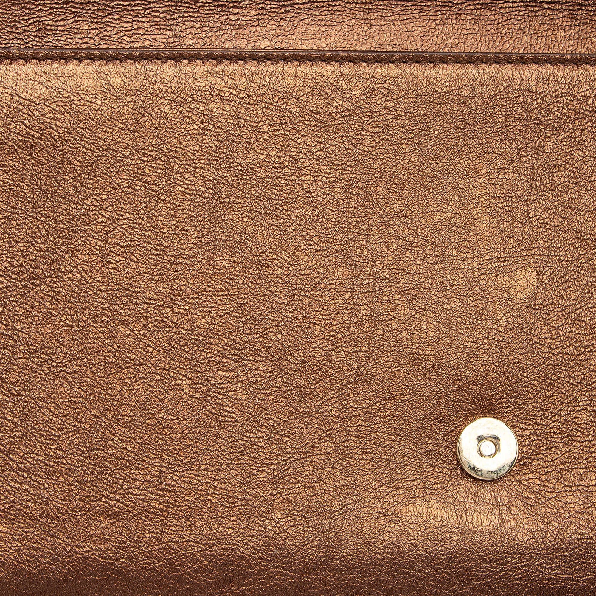 Saint Laurent Vintage Metallic Calfskin Monogram Belle de Jour Clutch (SHF-VMKI8c)