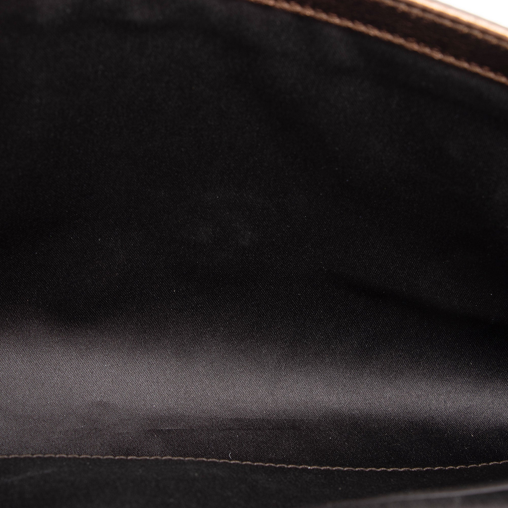 Saint Laurent Vintage Metallic Calfskin Monogram Belle de Jour Clutch (SHF-VMKI8c)