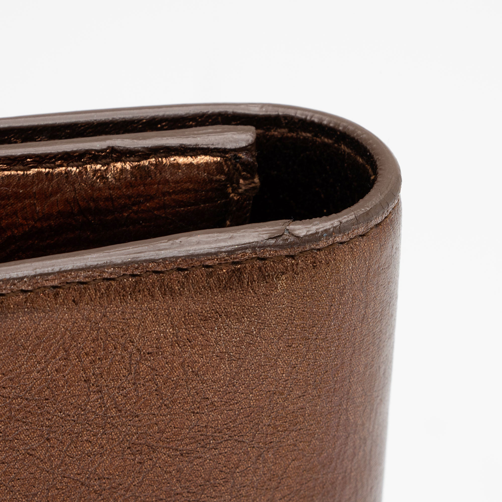 Saint Laurent Vintage Metallic Calfskin Monogram Belle de Jour Clutch (SHF-VMKI8c)