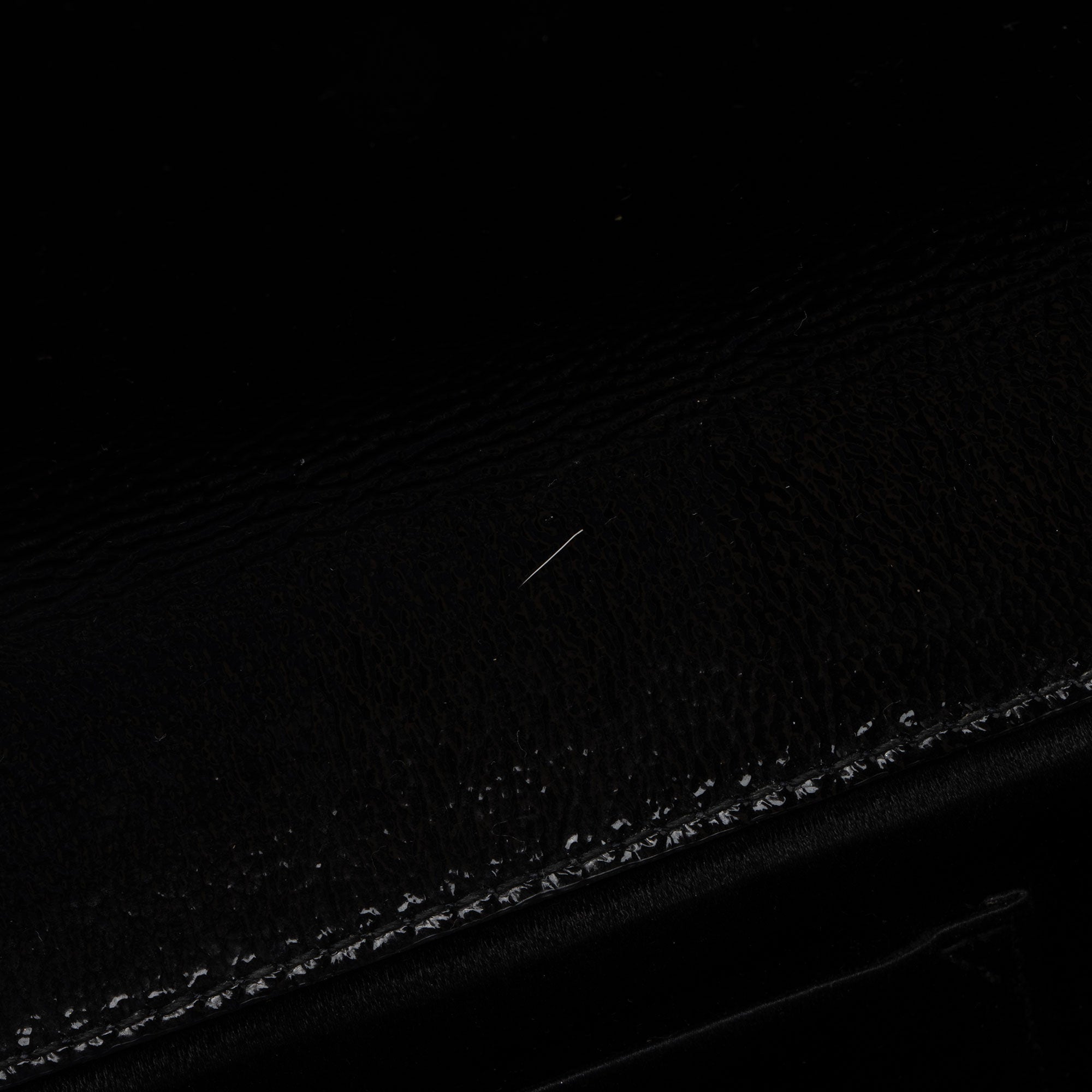 Saint Laurent Vintage Patent Leather Monogram Belle de Jour Clutch (SHF-36A795)