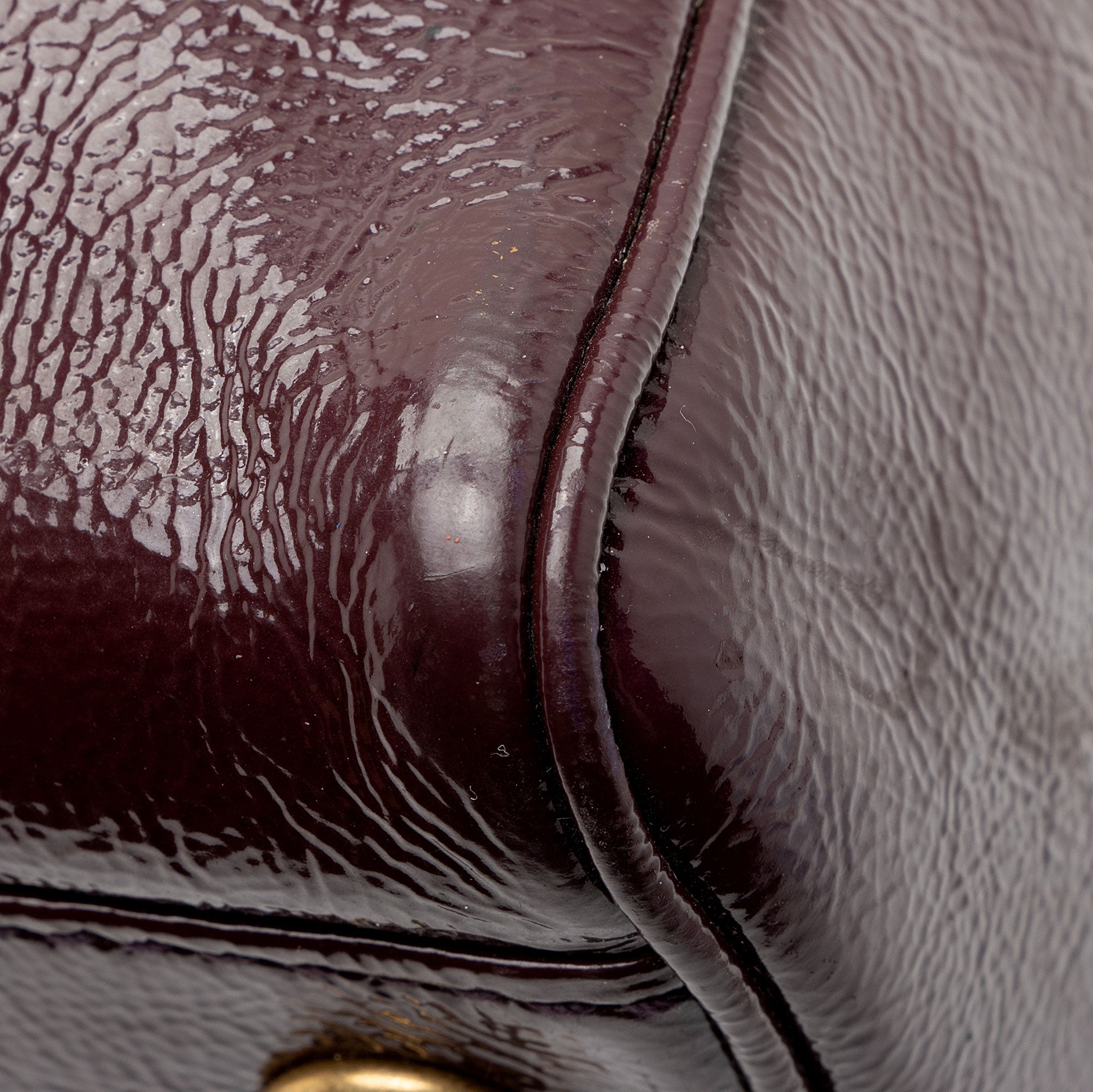 Saint Laurent Vintage Patent Leather Majorelle Tote (SHF-8MqroY)