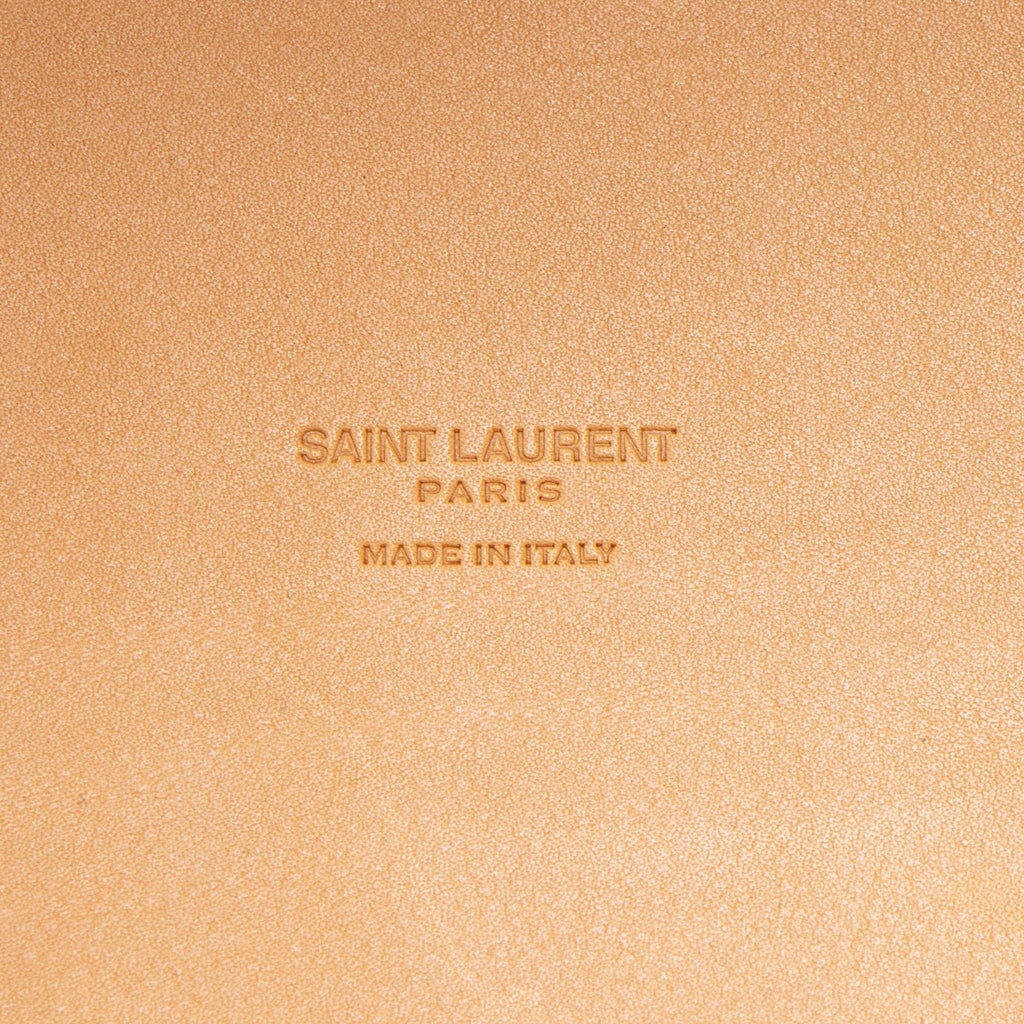 Saint Laurent Vinyl Calfskin Panier Medium Tote