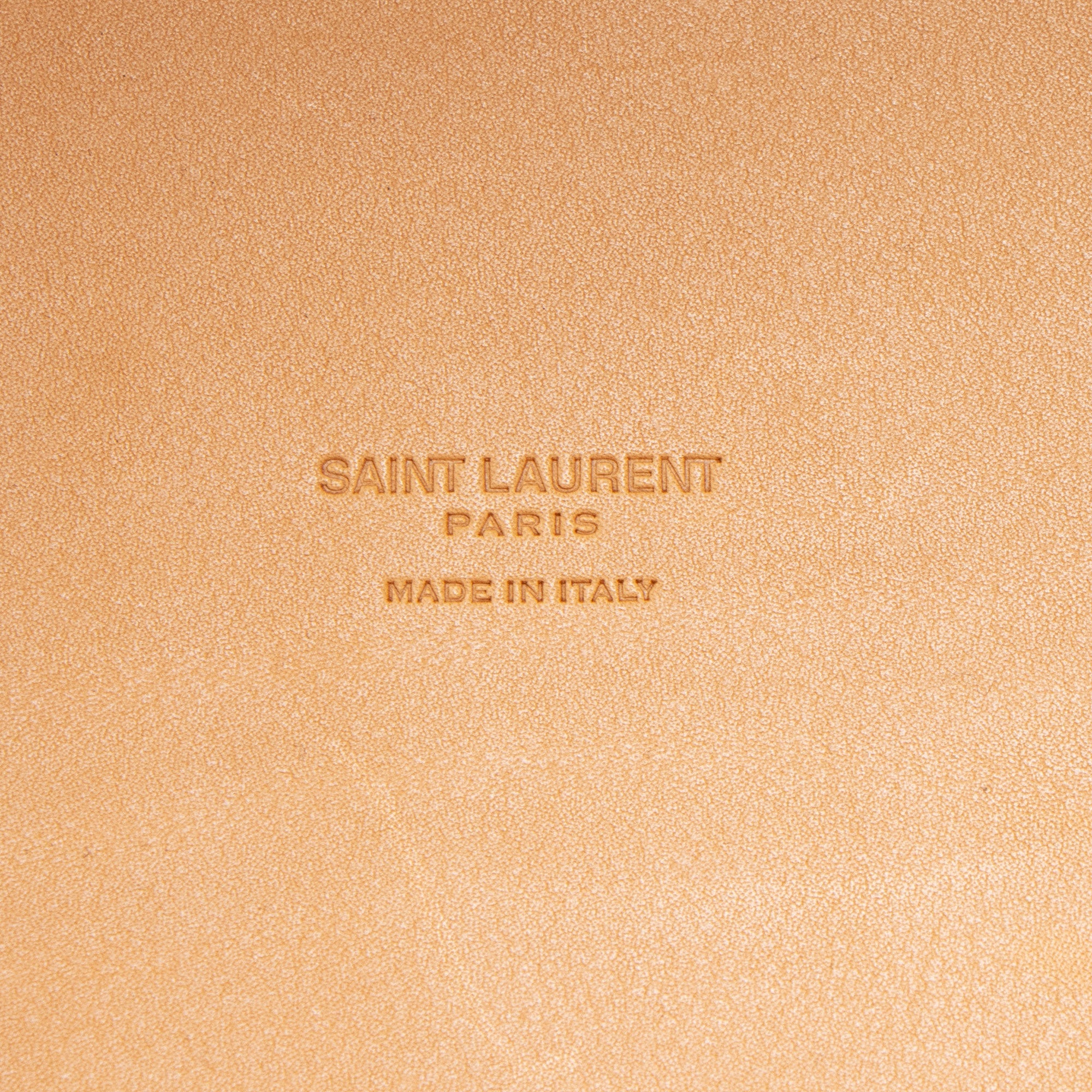 Saint Laurent Vinyl Calfskin Panier Medium Tote