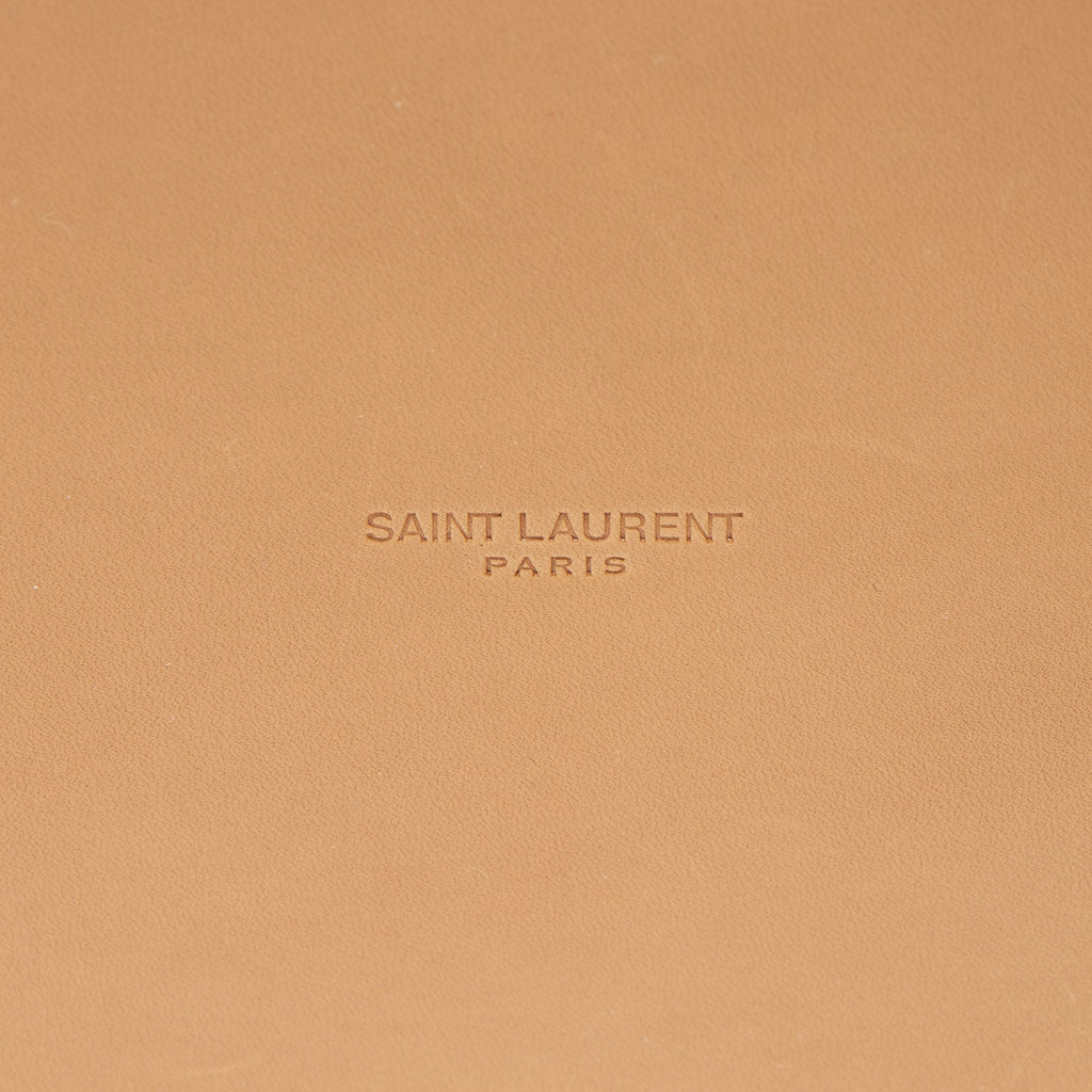Saint Laurent Vinyl Calfskin Panier Medium Tote