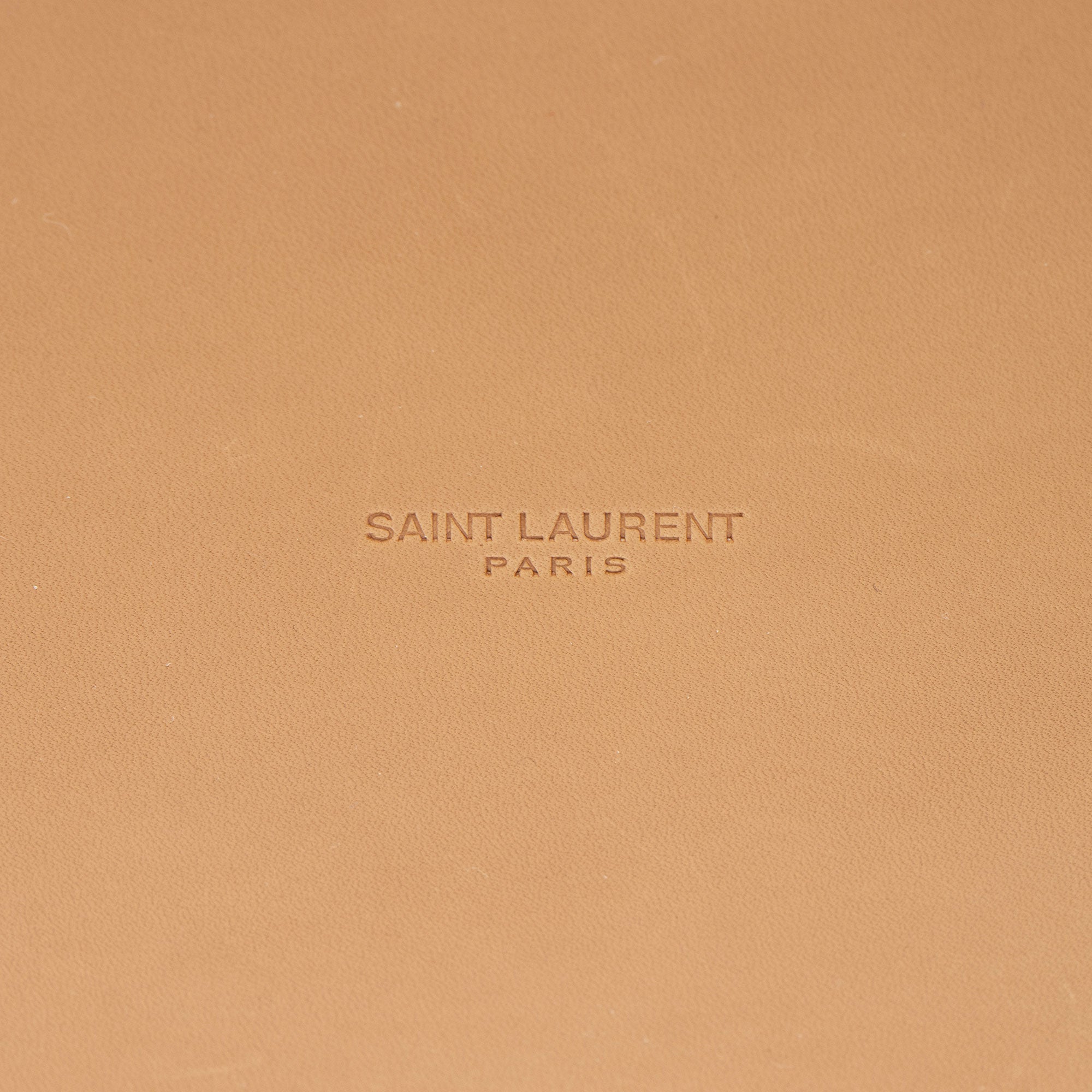 Saint Laurent Vinyl Calfskin Panier Medium Tote