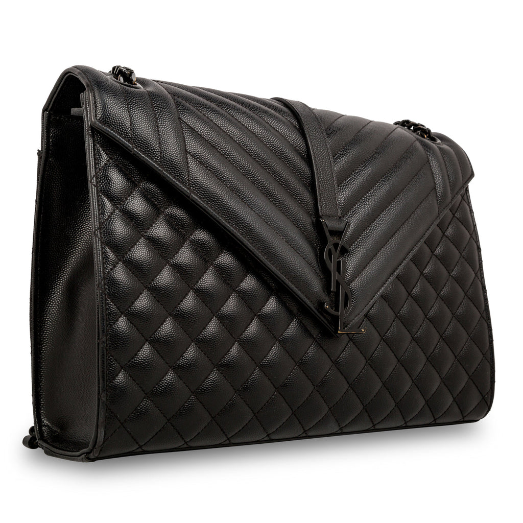 Saint Laurent Large Monogram Mix Matelasse Shoulder Bag