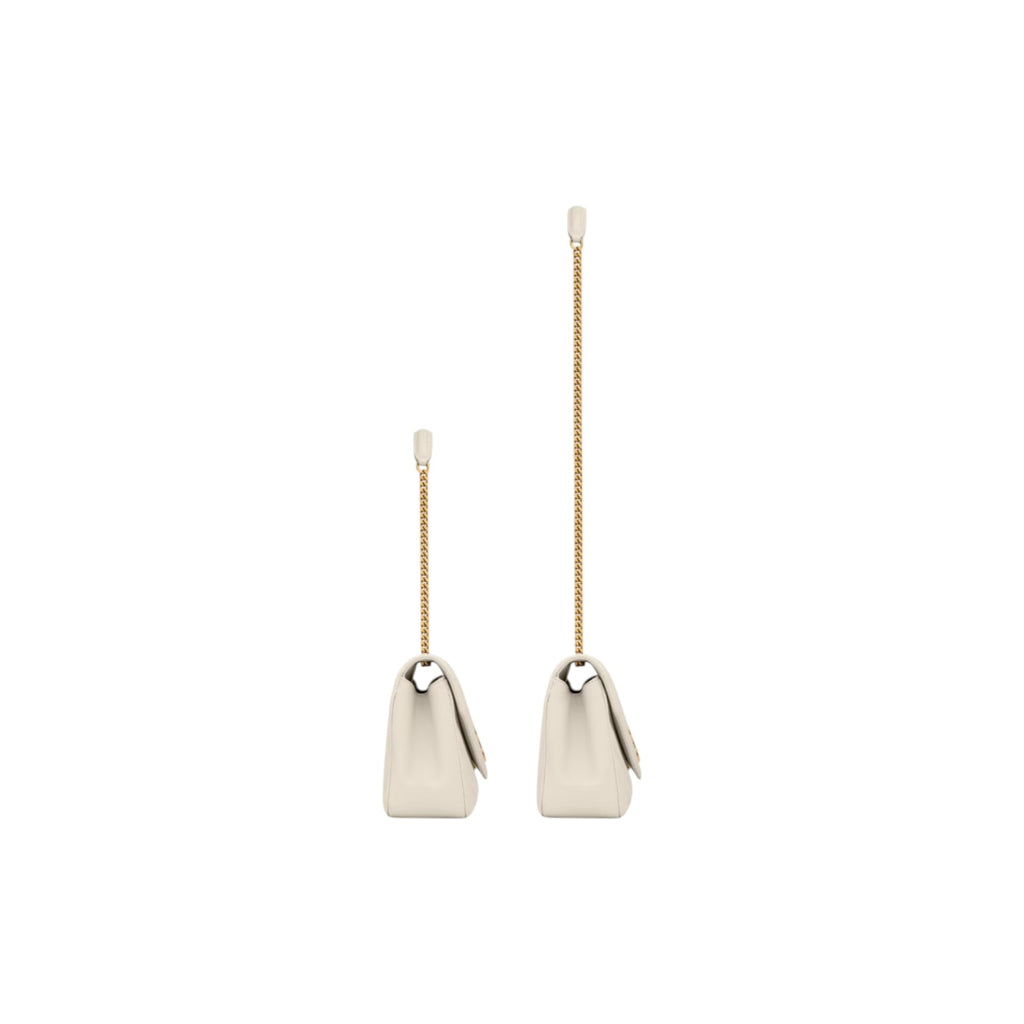 LOULOU medium in MATELASSÉ lambskin white