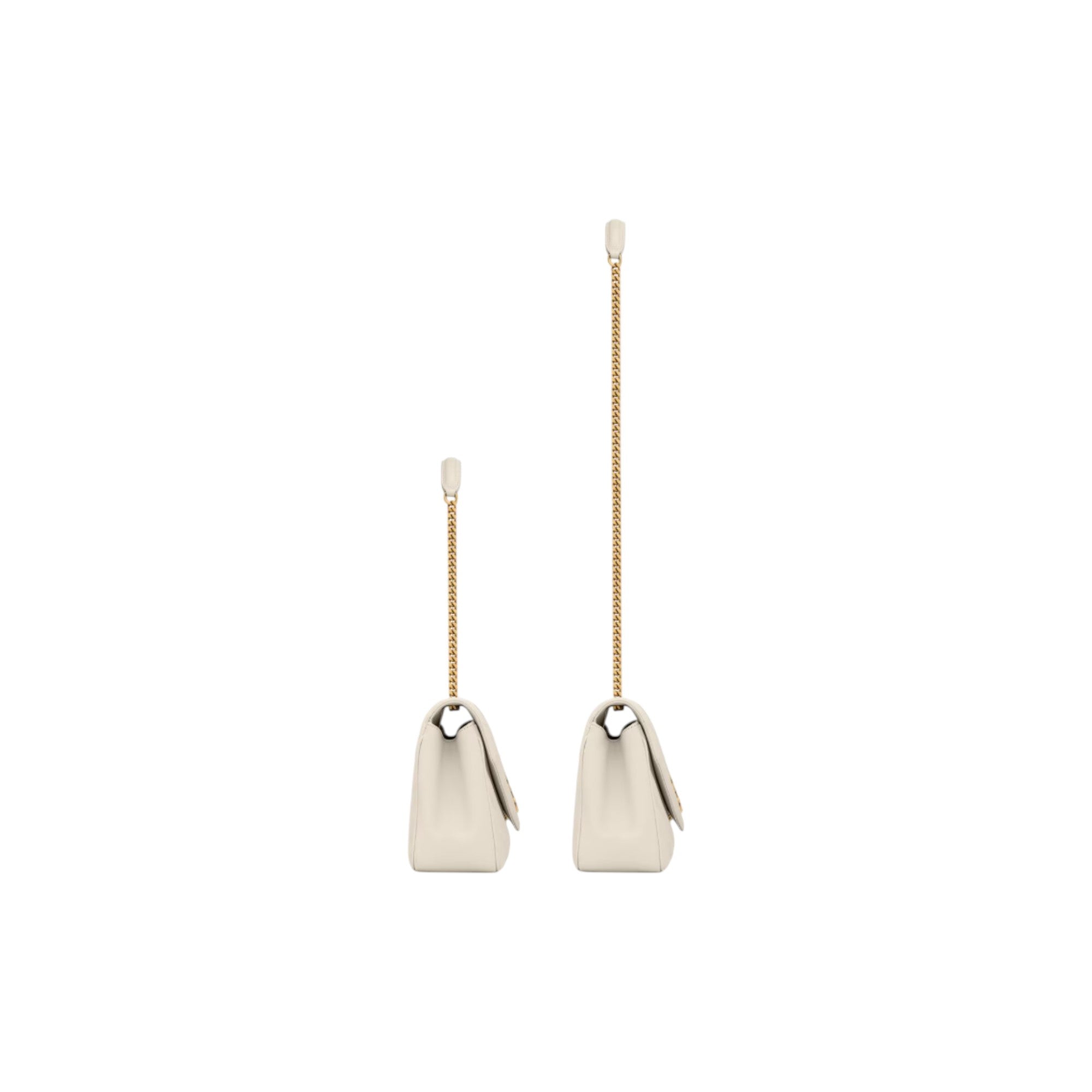 LOULOU medium in MATELASSÉ lambskin white