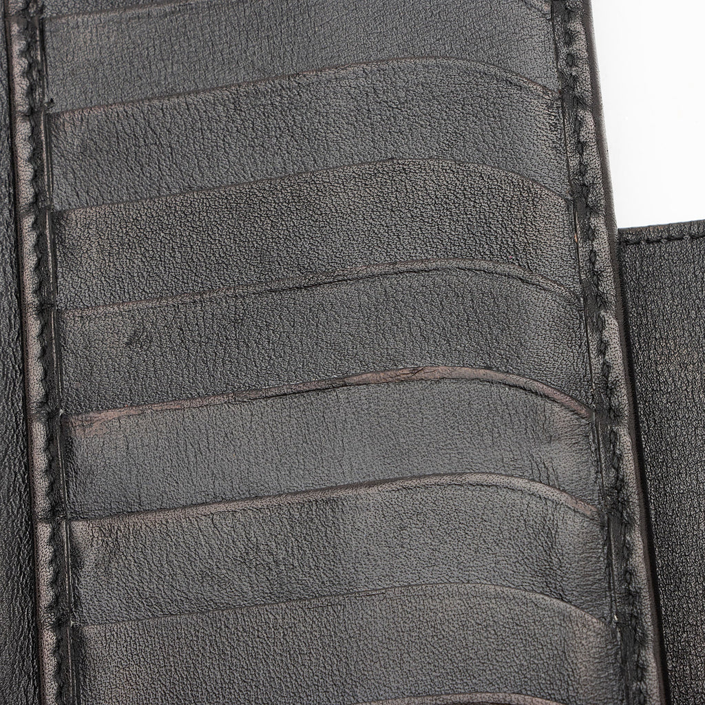 Ferragamo Calfskin Gancini Long Wallet