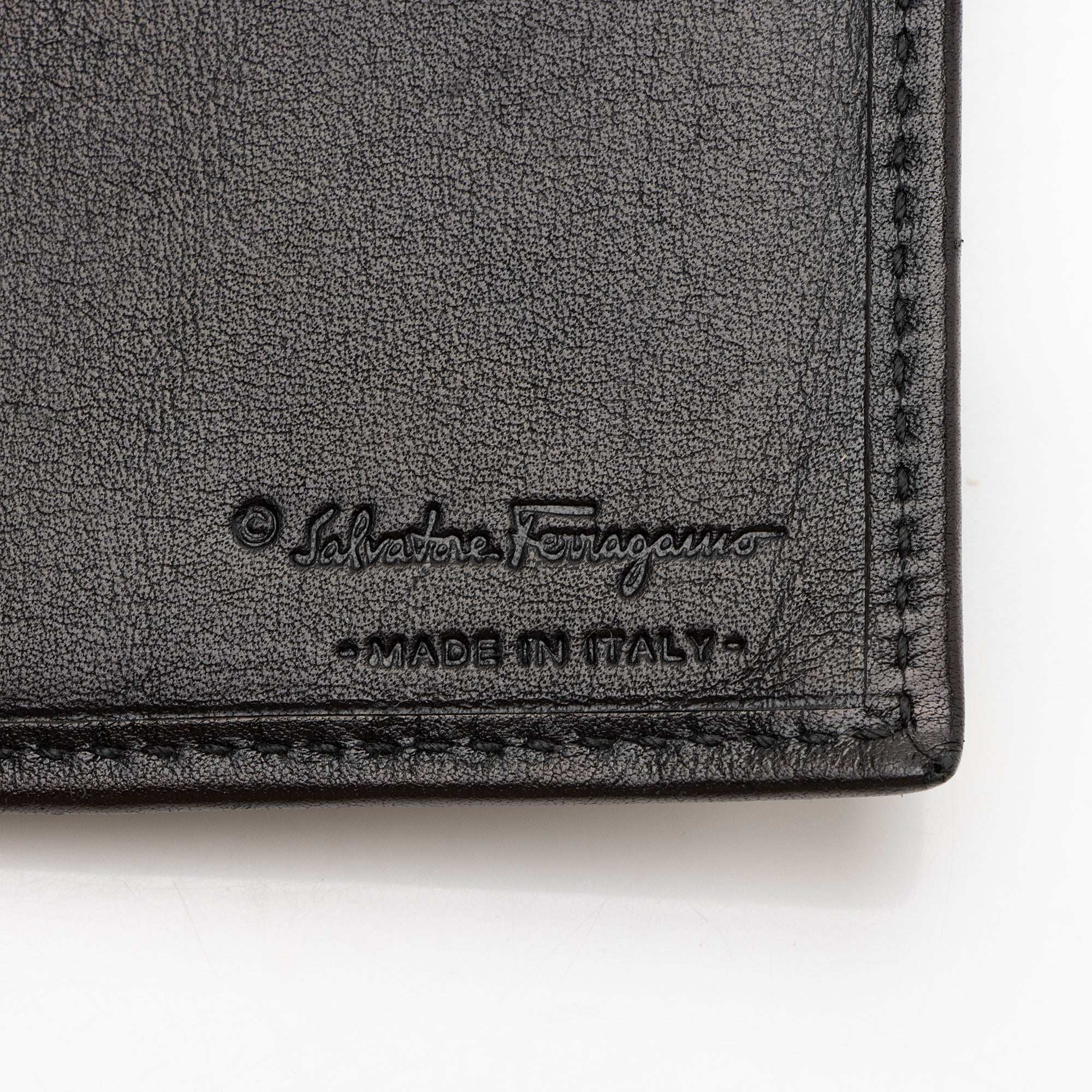 Ferragamo Calfskin Gancini Long Wallet