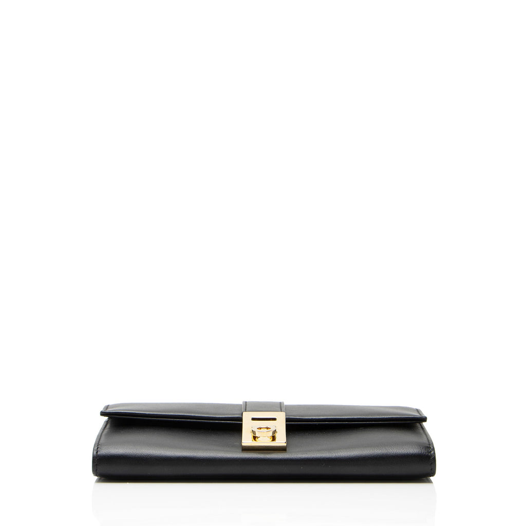 Salvatore Ferragamo Calfskin Hug Wallet on Chain
