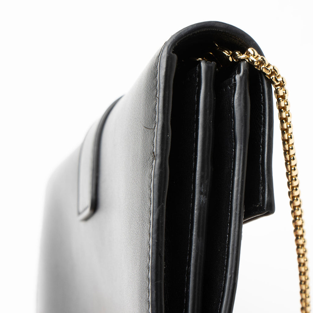 Salvatore Ferragamo Calfskin Hug Wallet on Chain