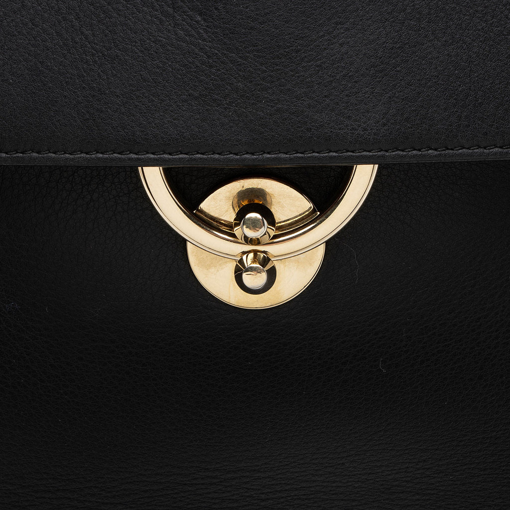 Salvatore Ferragamo Calfskin Jet Set Large Top Handle (SHF-VwIECE)