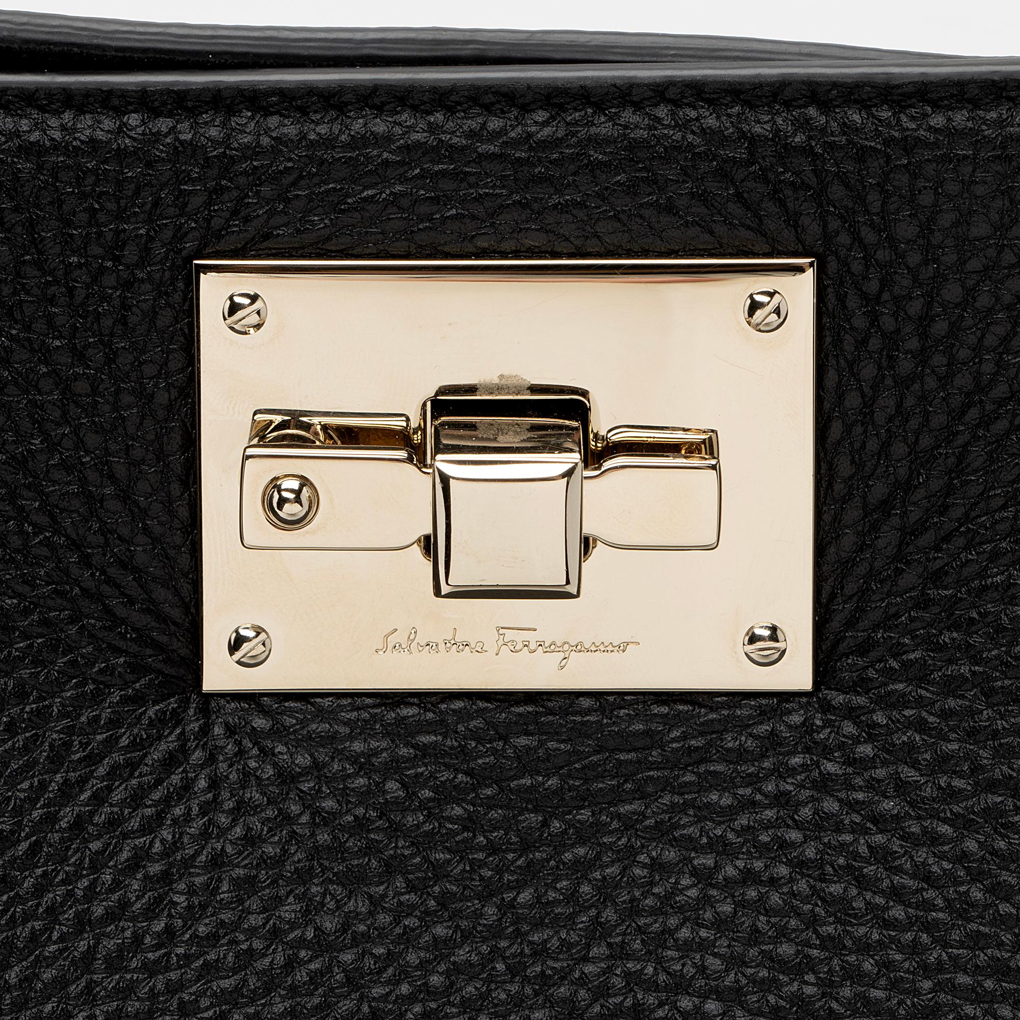 Salvatore Ferragamo Calfskin Medium Studio Tote