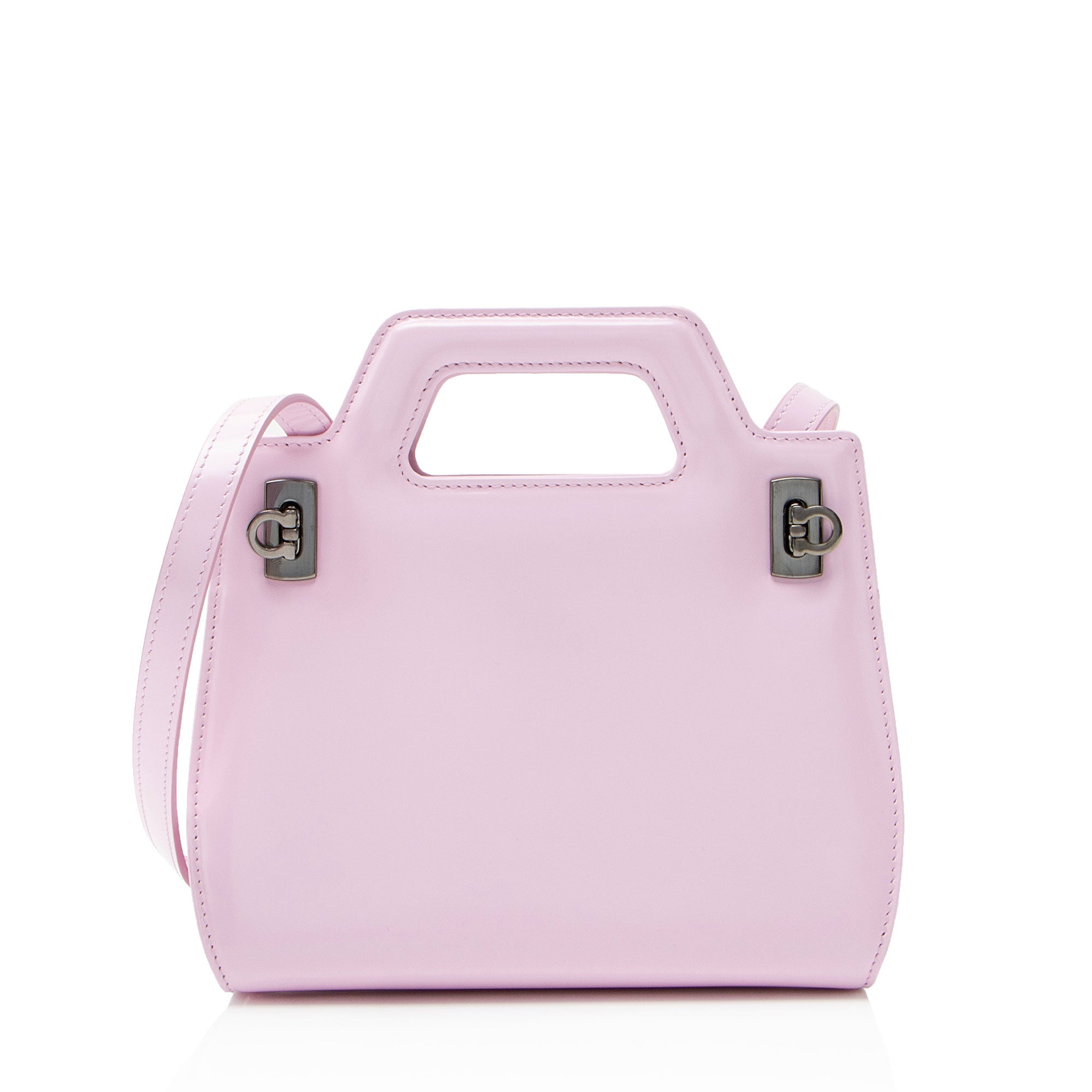 Ferragamo Calfskin Wanda Mini Top Handle