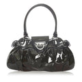 Salvatore Ferragamo Gancini Marisa Patent Leather Handbag (SHG-31731)