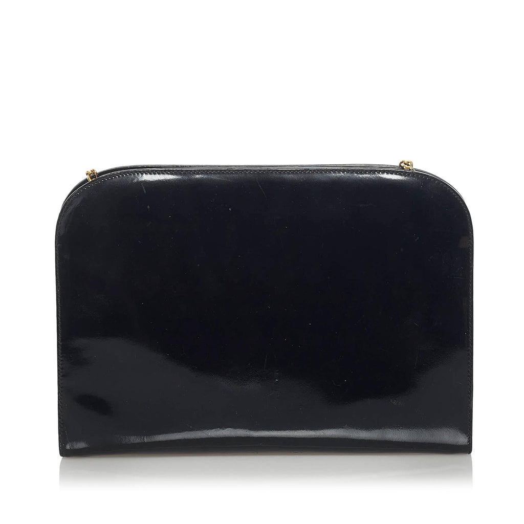 Salvatore Ferragamo Gancini Patent Leather Crossbody Bag (SHG-34194)