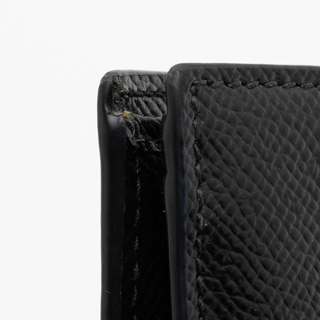 Salvatore Ferragamo Grained Calfskin Gancini French Wallet (SHF-22693)