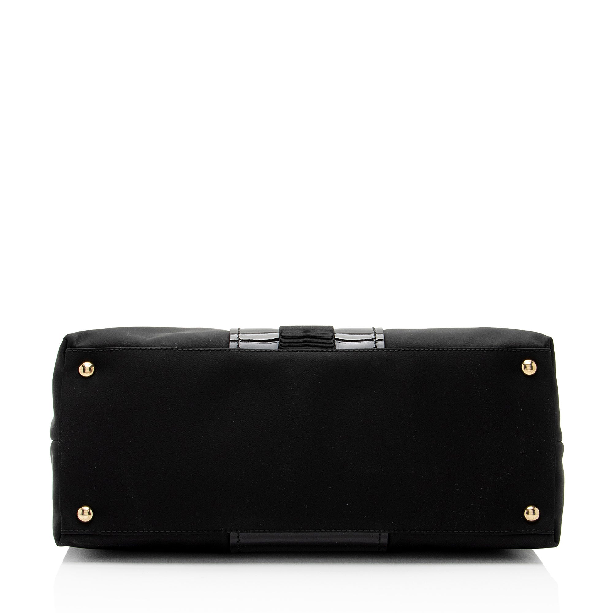 Salvatore Ferragamo Nylon Patent Leather Leonora Tote (SHF-v2xITH)