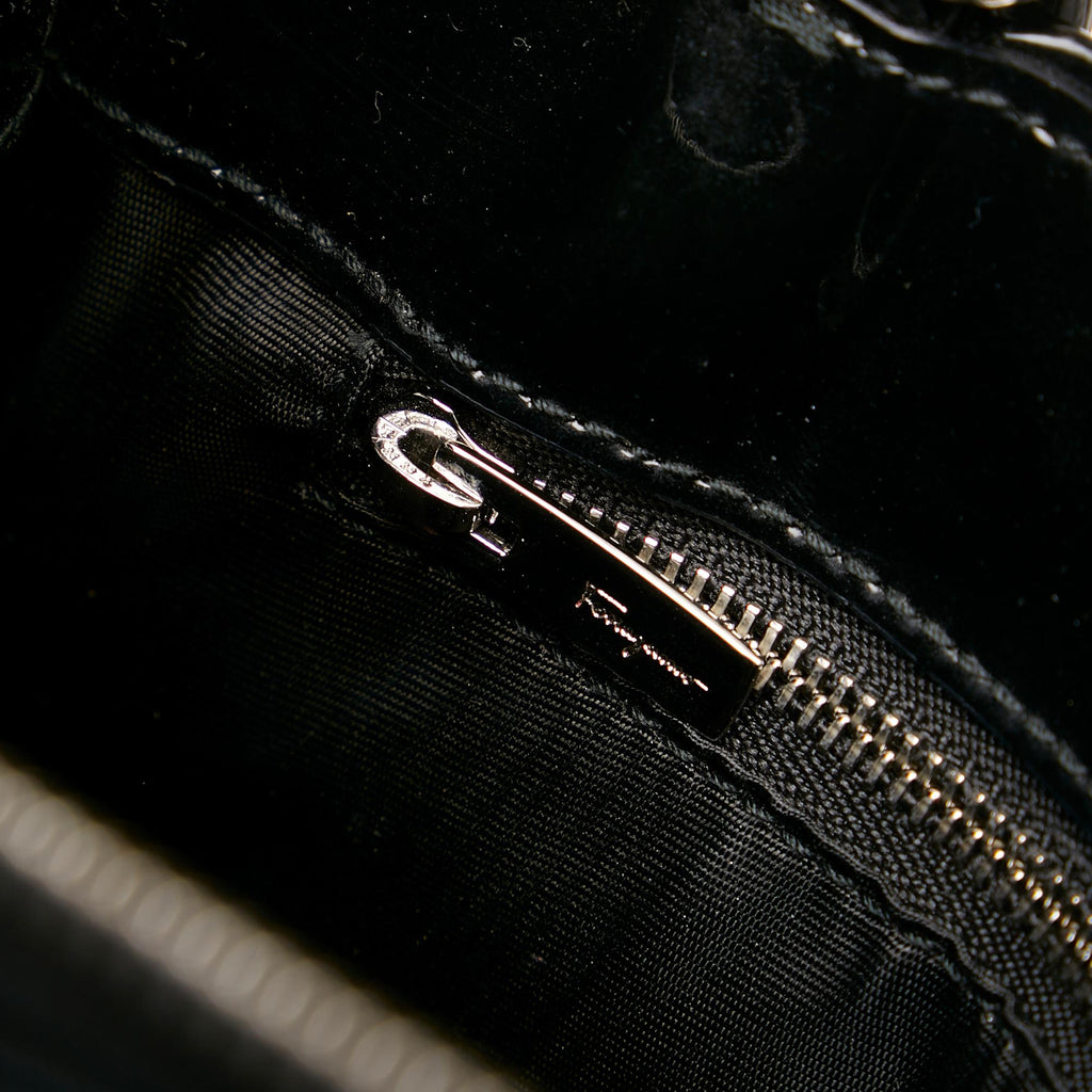 Salvatore Ferragamo Vara Patent Leather Satchel (SHG-31071)