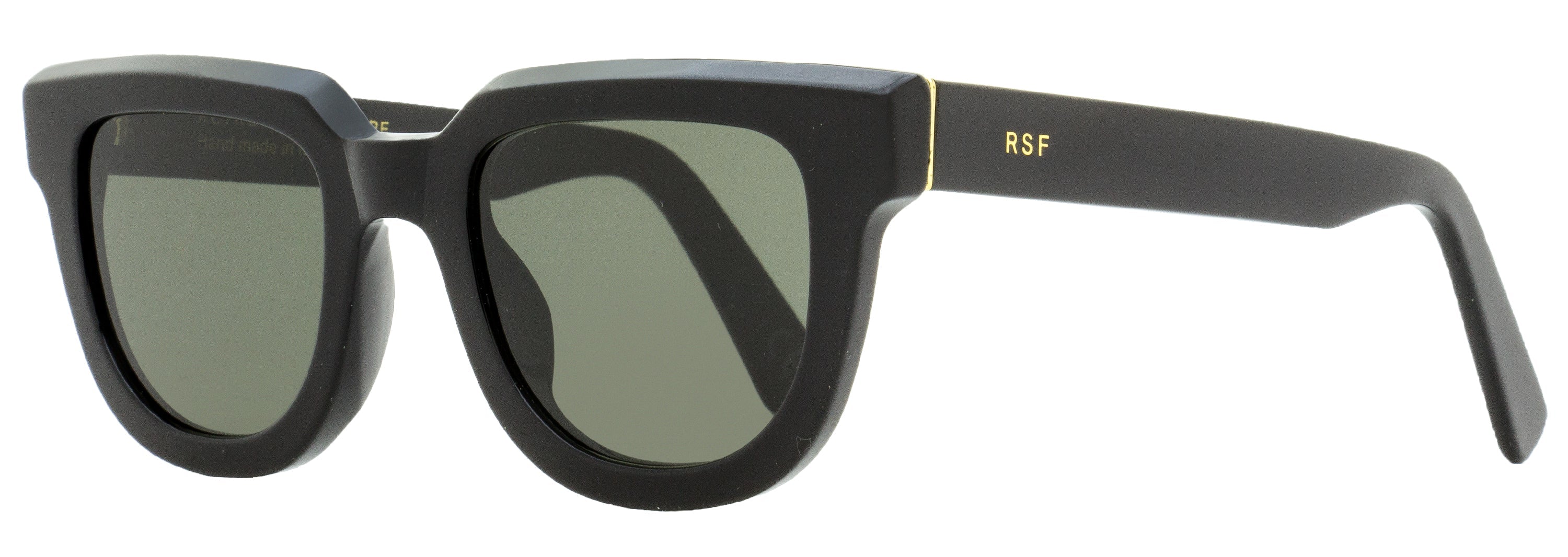 Retrosuperfuture Rounded Rectangular Sunglasses Serio GP0 Black 49mm Black