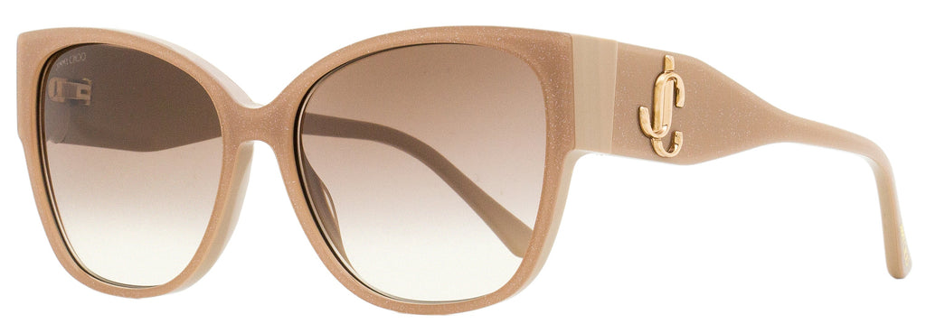 Jimmy Choo Butterfly Shay Sunglasses KONHA Nude Glitter 58mm Nude Glitter