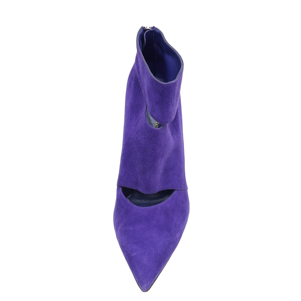 Gianvito Rossi Violet Suede Ankle High Pointed Boot 40
