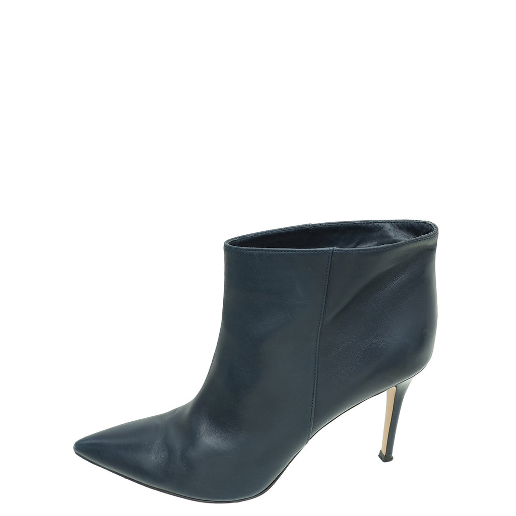 Gianvito Rossi Navy Ankle High Boots 40