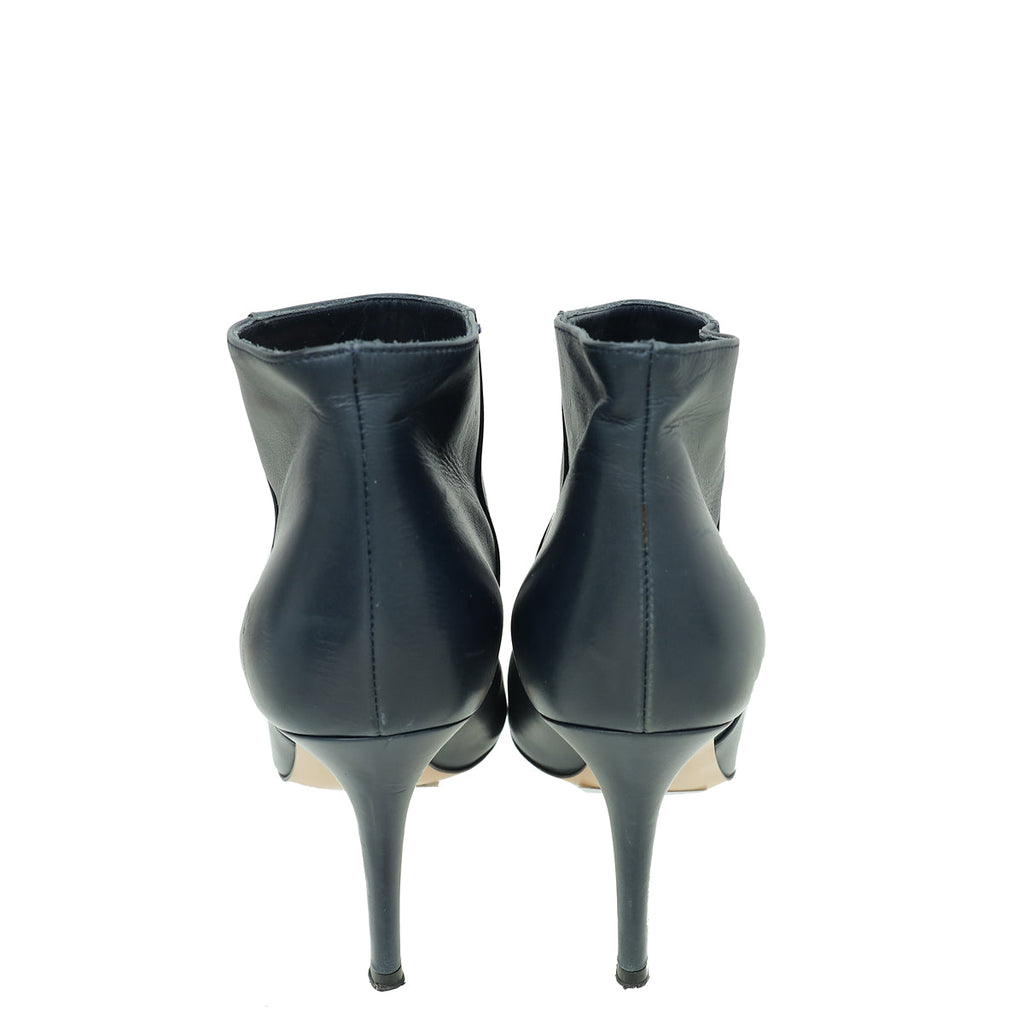 Gianvito Rossi Navy Ankle High Boots 40