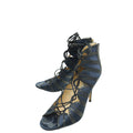 Jimmy Choo Bicolor Strappy Ankle Zip Pumps 39.5