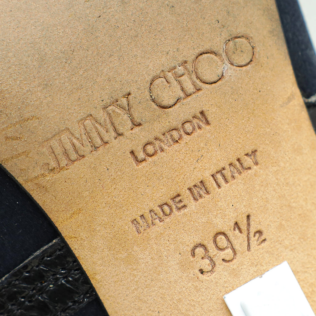 Jimmy Choo Bicolor Strappy Ankle Zip Pumps 39.5