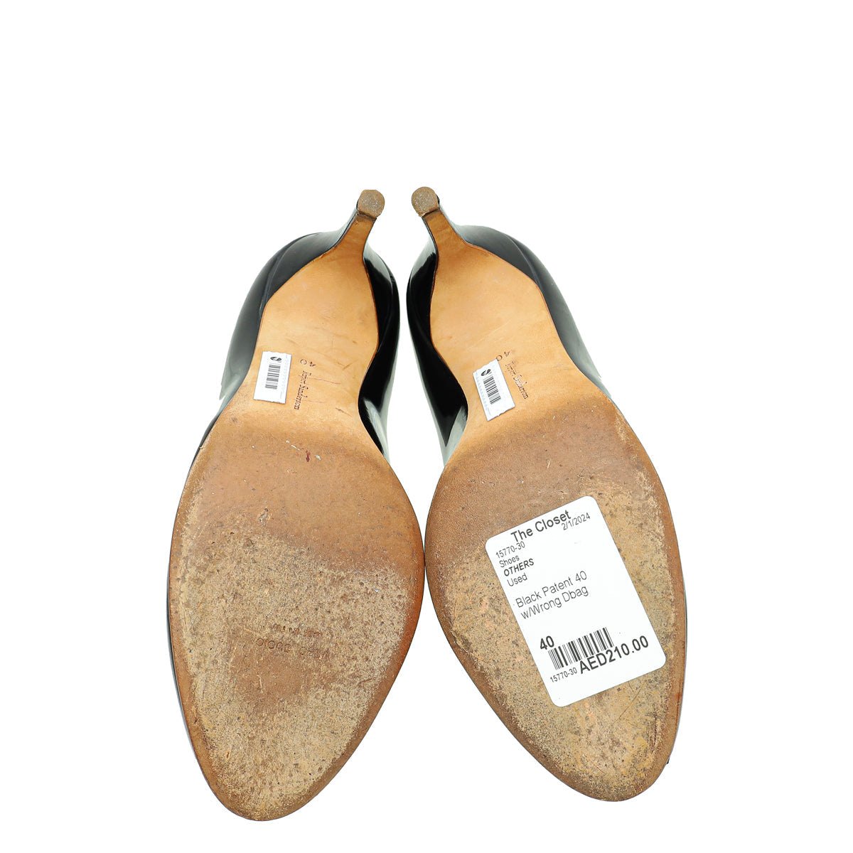 Rupert Sanderson Black Round Toe Pump 40