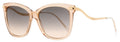 Jimmy Choo Rectangular Sunglasses Steff/S SQGFF Beige Glitter/Gold 55mm Beige Glitter Gold