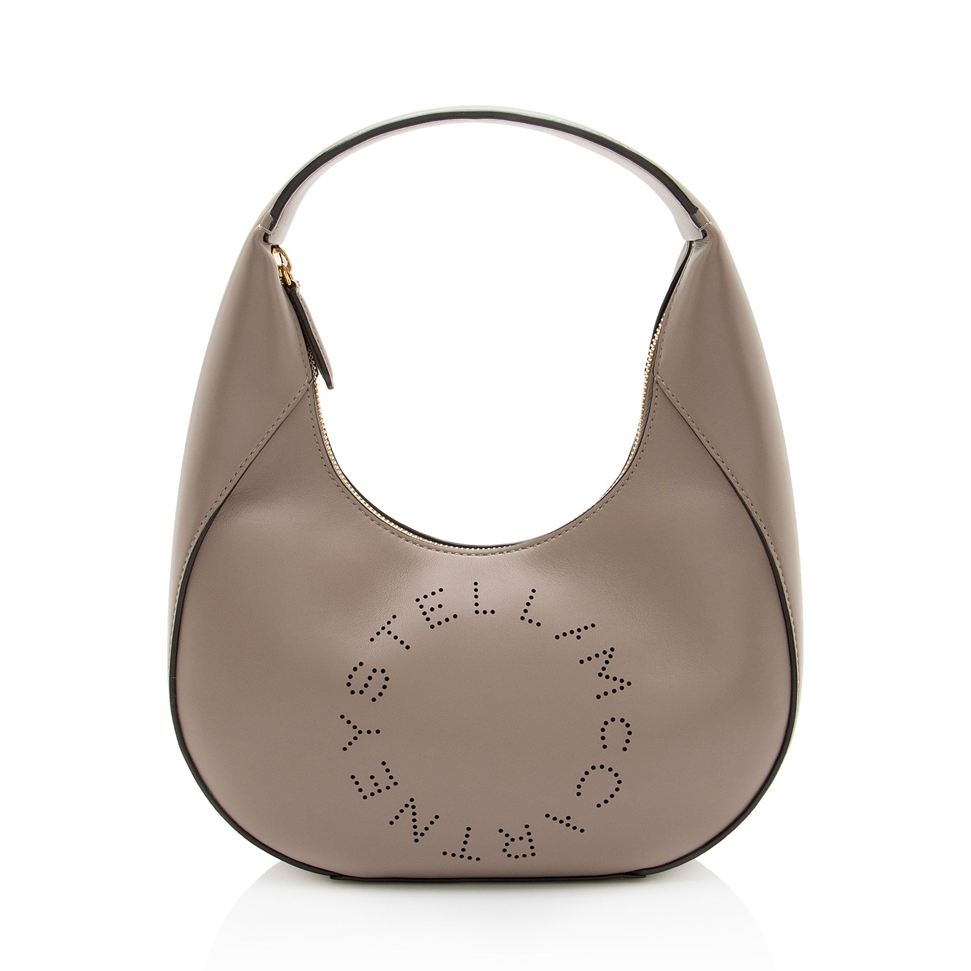 Stella McCartney Eco Alter Nappa Perforated Logo Small Hobo