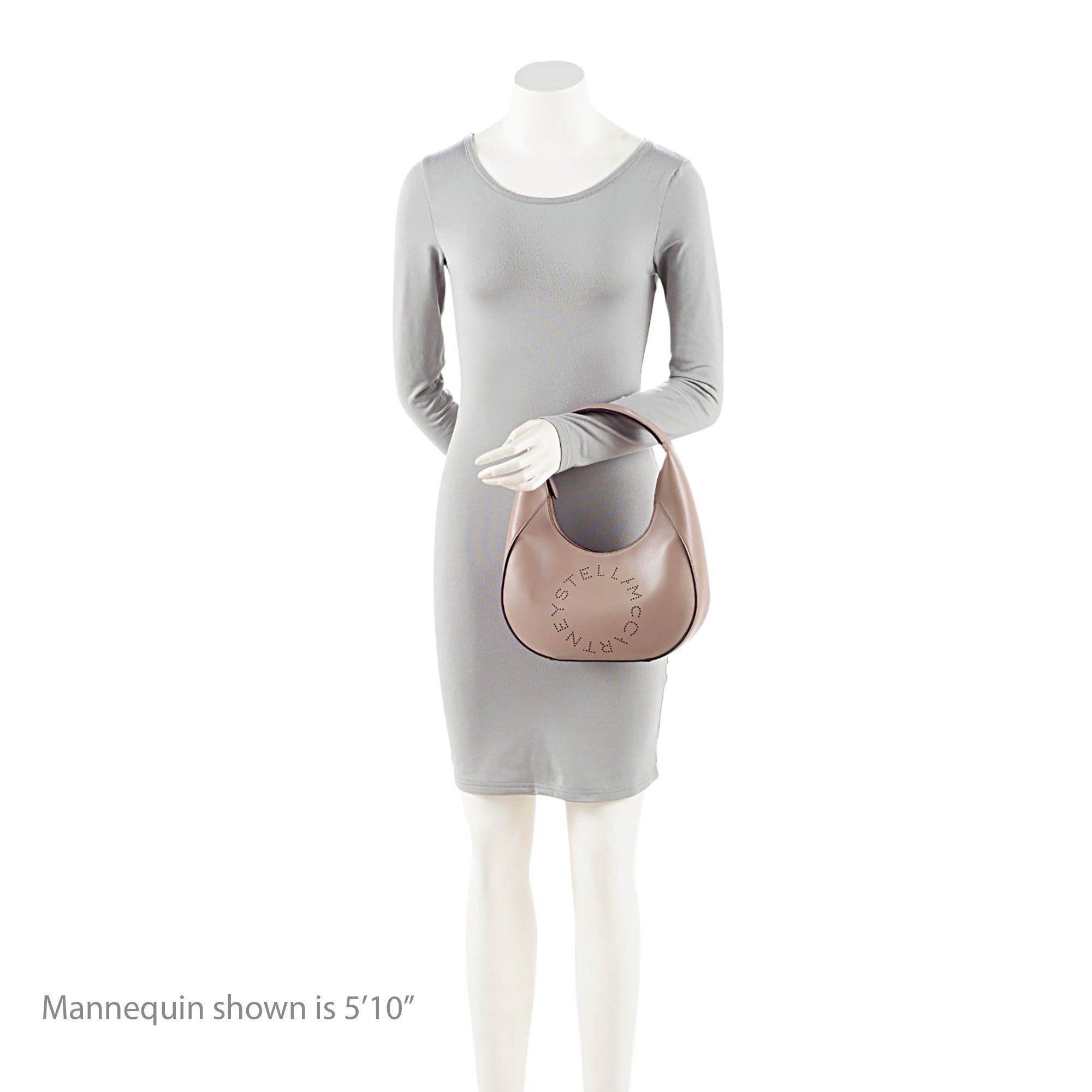 Stella McCartney Eco Alter Nappa Perforated Logo Small Hobo