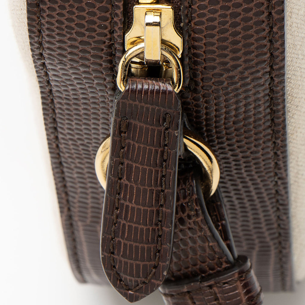 Stella McCartney Eco Canvas Perforated Logo Mini Camera Bag